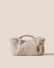 Hereu Mini Bags | ARTA MINI CURLY SHEARLING - Pleated Crossbody Bag - Women