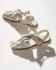 Hereu Sandals | BENA - Interwoven Knotted T-bar Sandal - Women