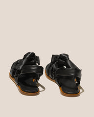 Hereu Sandals | BENA - Interwoven Knotted T-bar Sandal - Women