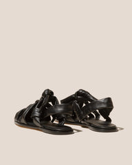 Hereu Sandals | BENA - Interwoven Knotted T-bar Sandal - Women
