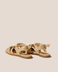Hereu Sandals | BENA - Interwoven Knotted T-bar Sandal - Women
