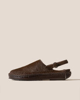 Hereu Sandals | CARGOL CALF HAIR - Whipstitched Slingback Clog - Women