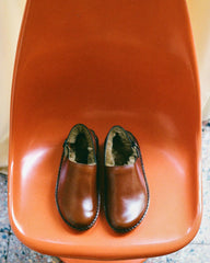 Hereu Sandals | CARGOL SHEARLING - Whipstitched Slingback Clog - Women