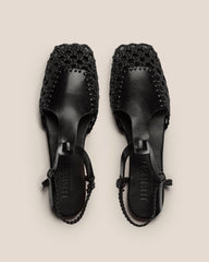 Hereu Sandals | REIXA - Woven T-bar Sandal - Women