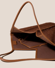 Hereu Shoulder Bags | CALELLA RAFFIA - Leather-trimmed Tote Bag - Women/Men