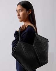 Hereu Shoulder Bags | CALELLA WOVEN - Leather-trimmed Tote Bag - Women/Men