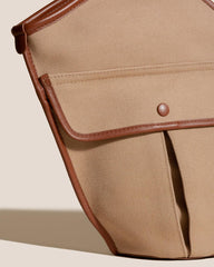 Hereu Shoulder Bags | DUNA - Leather-trimmed Organic Cotton Tote Bag - Women/Men