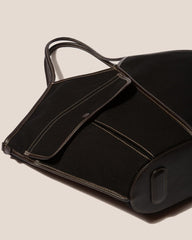 Hereu Shoulder Bags | DUNA - Leather-trimmed Organic Cotton Tote Bag - Women/Men