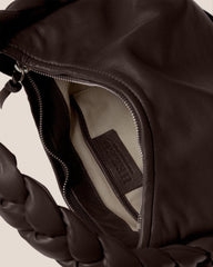 Hereu Shoulder Bags | ESPIGA - Plaited Padded-detail Shoulder Bag - Women