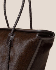 Hereu Shoulder Bags | FORNA CALF HAIR - Leather Framed Shoulder Bag - Women