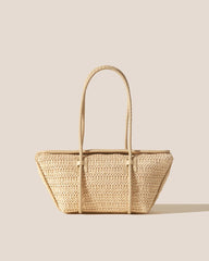 Hereu Shoulder Bags | FORNA RAFFIA - Leather Framed Shoulder Bag - Women