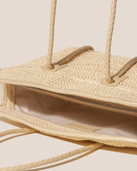 Hereu Shoulder Bags | FORNA RAFFIA - Leather Framed Shoulder Bag - Women