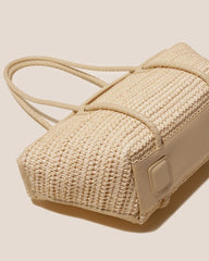 Hereu Shoulder Bags | FORNA RAFFIA - Leather Framed Shoulder Bag - Women