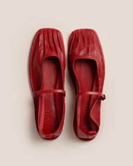 Hereu Soft Shoes | DANSA SUPPLE SHINY - Pleated-Toe Mary Jane Pump - Women