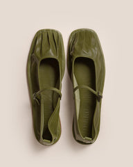 Hereu Soft Shoes | DANSA SUPPLE SHINY - Pleated-Toe Mary Jane Pump - Women