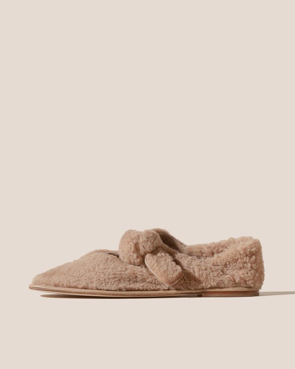 Hereu Soft Shoes | LLASADA CURLY SHEARLING - Front-Knot Pump - Women