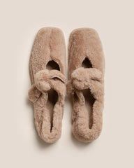 Hereu Soft Shoes | LLASADA CURLY SHEARLING - Front-Knot Pump - Women