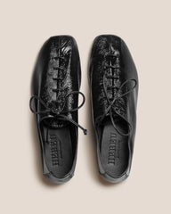 Hereu Soft Shoes | PLEGADA CRINKLED GLOSSY - Deconstructed Lace-up Shoe - Women