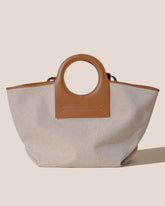 Hereu Tote Bags | CALA L - Leather-trimmed Canvas Tote Bag - Women/Men