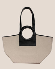 Hereu Tote Bags | CALA L - Leather-trimmed Canvas Tote Bag - Women/Men