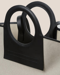 Hereu Tote Bags | CALA L - Leather-trimmed Canvas Tote Bag - Women/Men