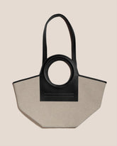 Hereu Tote Bags | CALA S - Leather-trimmed Canvas Tote Bag - Women/Men