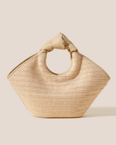 Hereu Tote Bags | CASTELL RAFFIA - Knotted-handle Tote Bag - Women