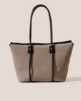 Hereu Tote Bags | FORNA TOTE SUEDE - Leather Framed Shoulder Bag - Women/Men