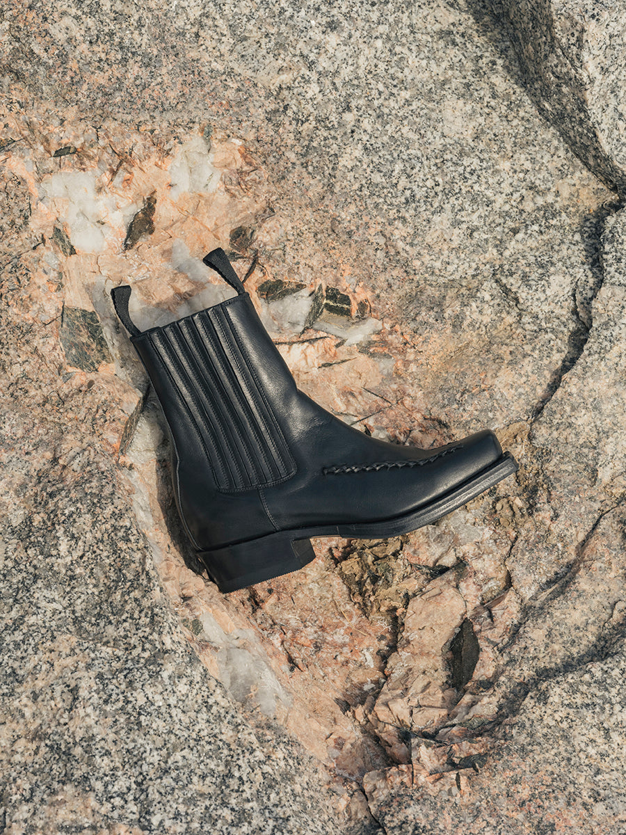 Hereu Boots | AGULLA - Square-Toe Braided Detail Chelsea Boot - Men