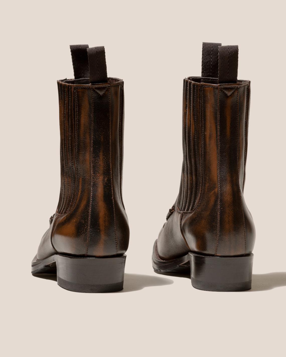 Hereu Boots | AGULLA - Square-Toe Braided Detail Chelsea Boot - Women