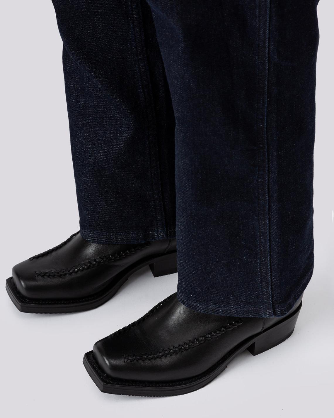 Hereu Boots | AGULLA - Square-Toe Braided Detail Chelsea Boot - Women