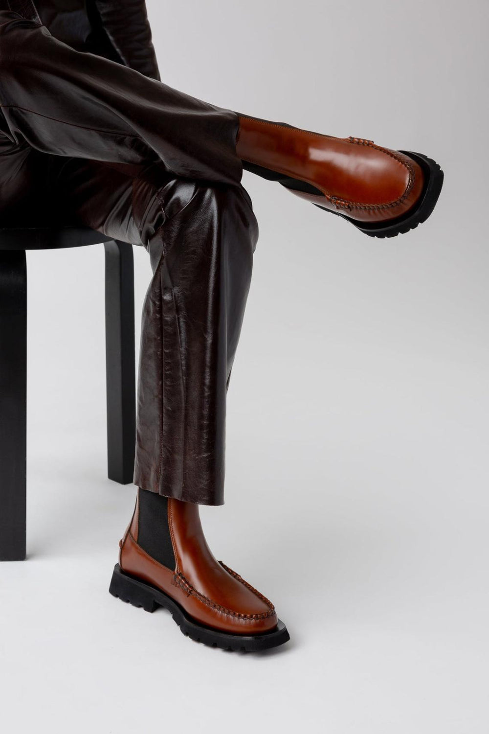 Hereu Boots | ALDA SPORT - Tread Sole Mid-Calf Chelsea Boot - Women