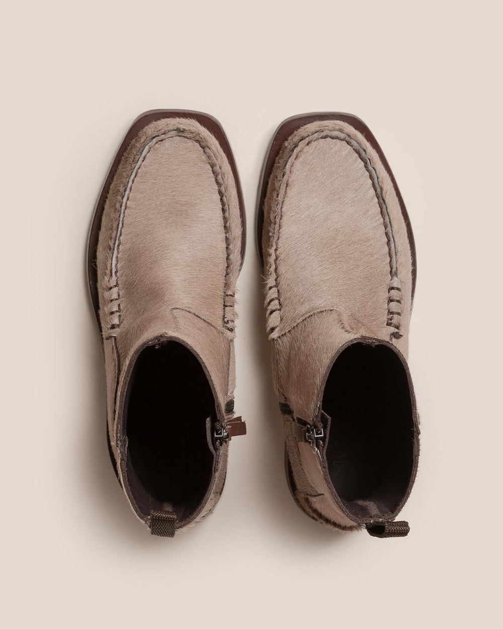 Hereu Boots | ANDREU CALF HAIR - Mid-Calf Zipped Boot - Women