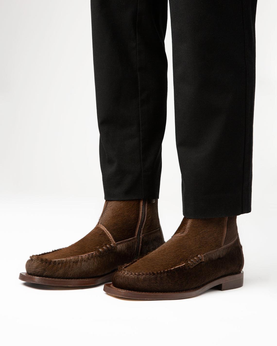 Hereu Boots | ANDREU CALF HAIR - Mid-Calf Zipped Boot - Women