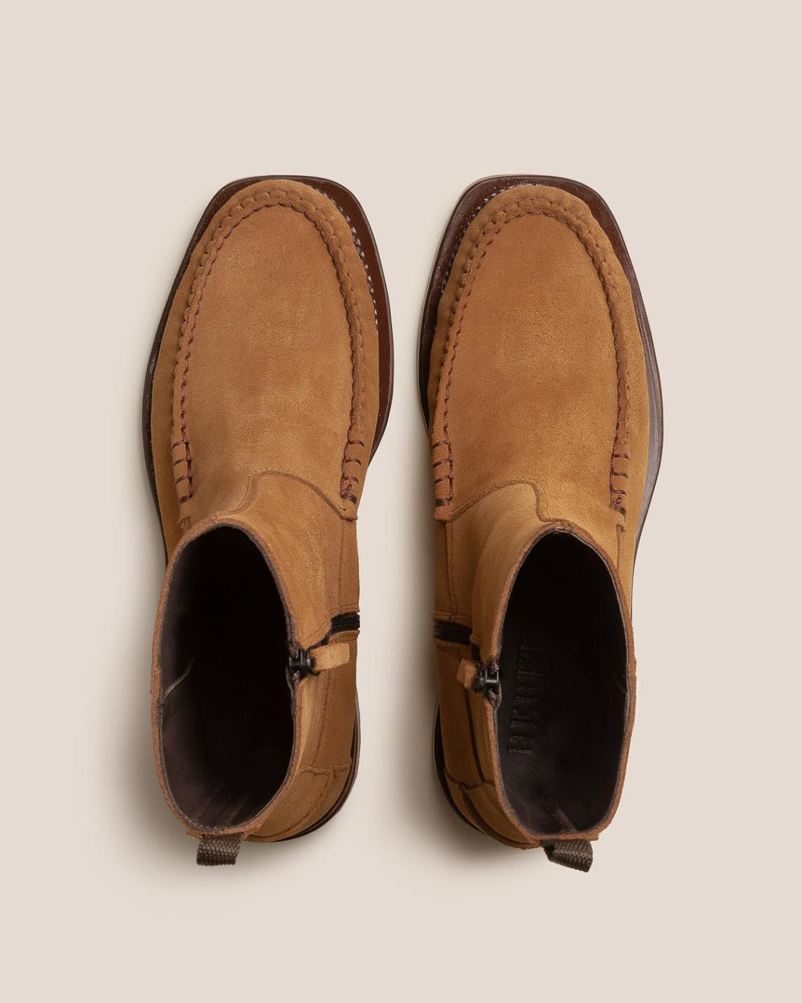 Hereu Boots | ANDREU SUEDE - Mid-Calf Zipped Boot - Men