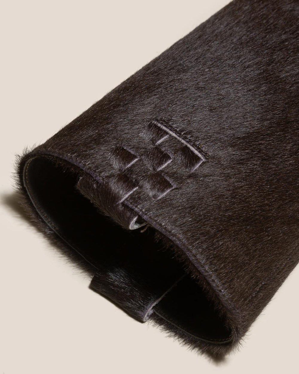 Hereu Boots | ANELLA CALF HAIR - Interwoven Detailed Pull-On Boot - Women