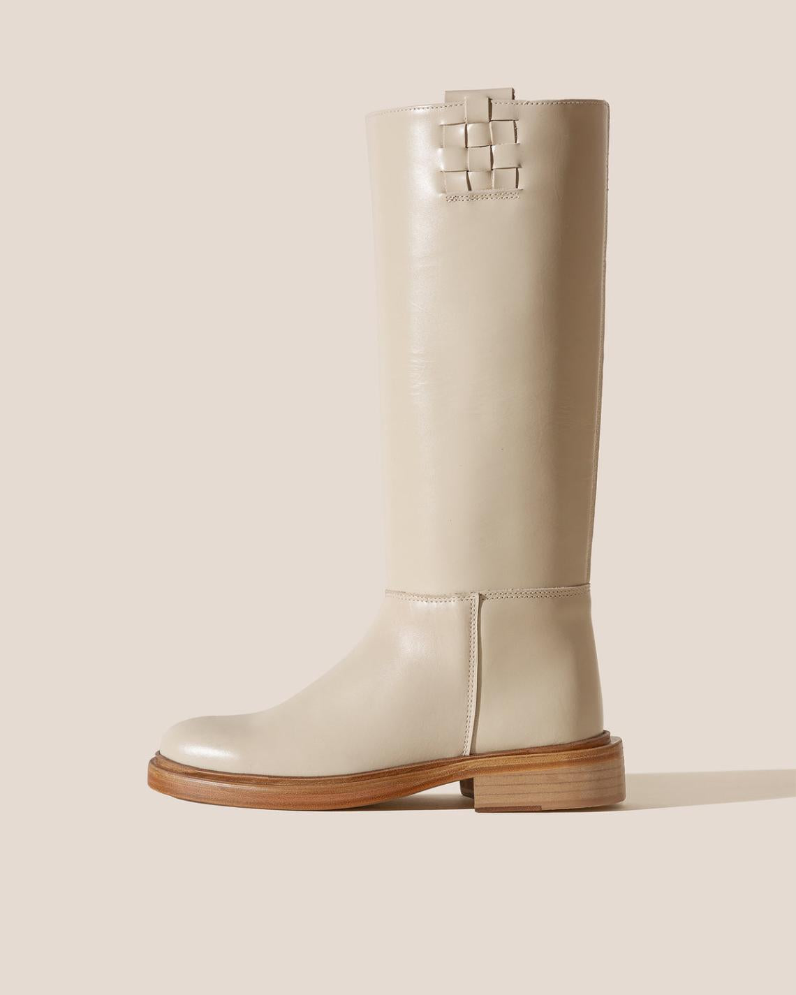 Hereu Boots | ANELLA - Interwoven Detailed Pull-On Boot - Women