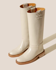 Hereu Boots | ANELLA - Interwoven Detailed Pull-On Boot - Women