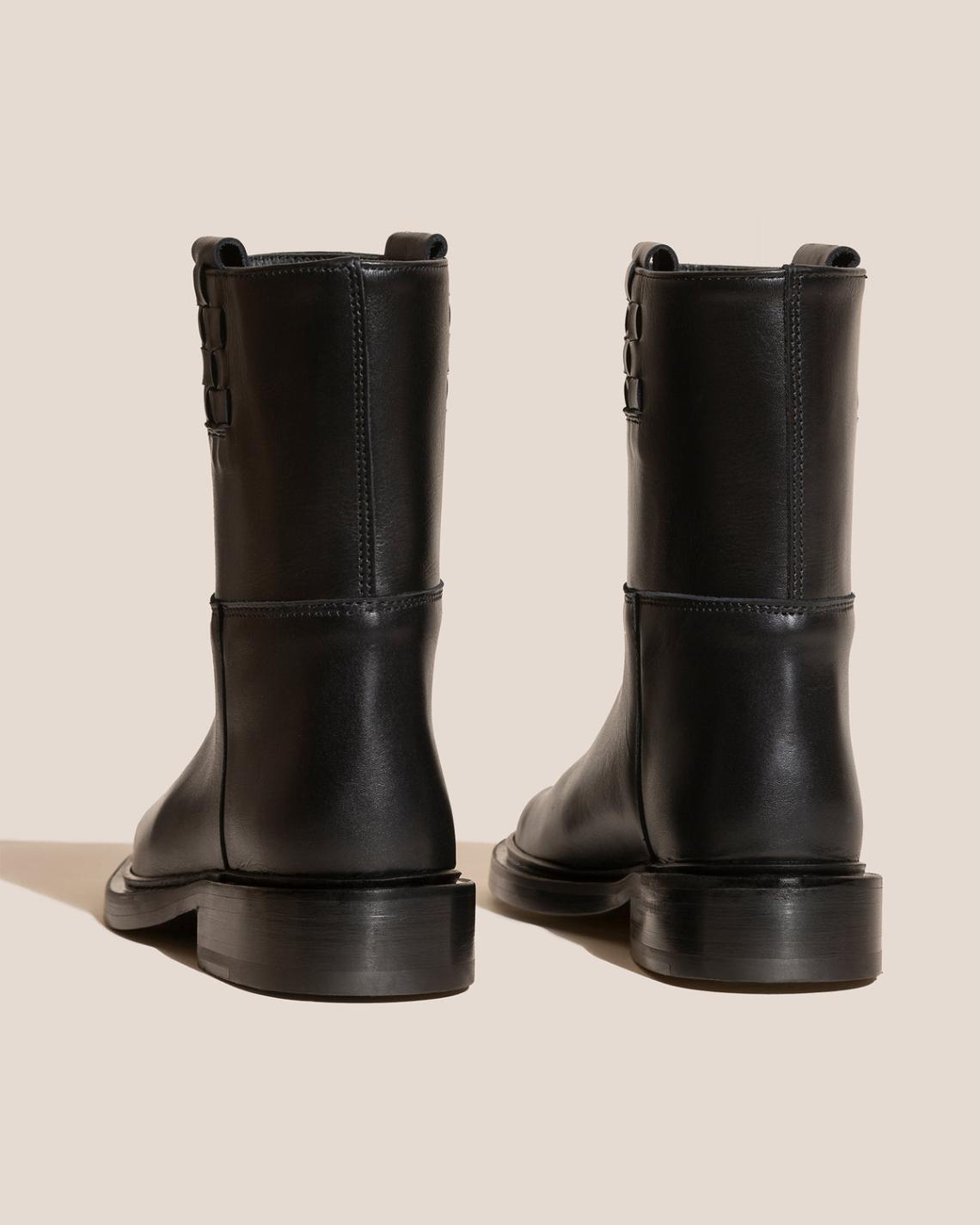 Hereu Boots | ANELLA LOW - Interwoven Detailed Pull-On Boot - Women