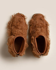 Hereu Boots | ARMENTA LOW ZIPPED LONG HAIR - Shearling Ankle Boot Loafer - Women