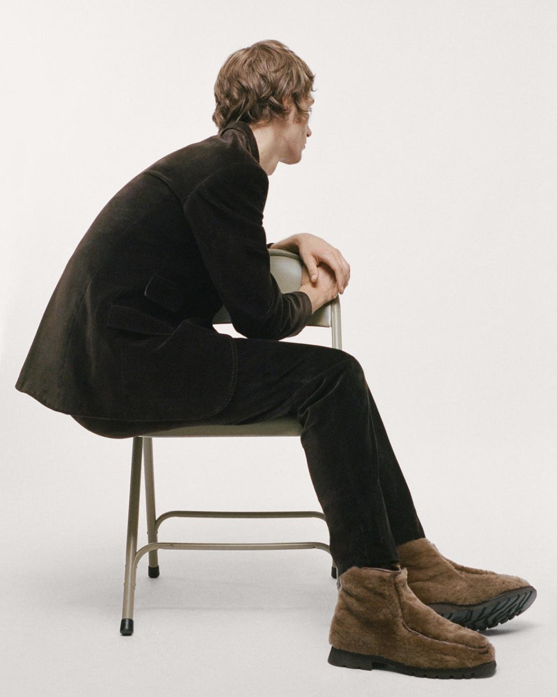 Hereu Boots | ARMENTA LOW ZIPPED - Shearling Ankle Boot Loafer - Men