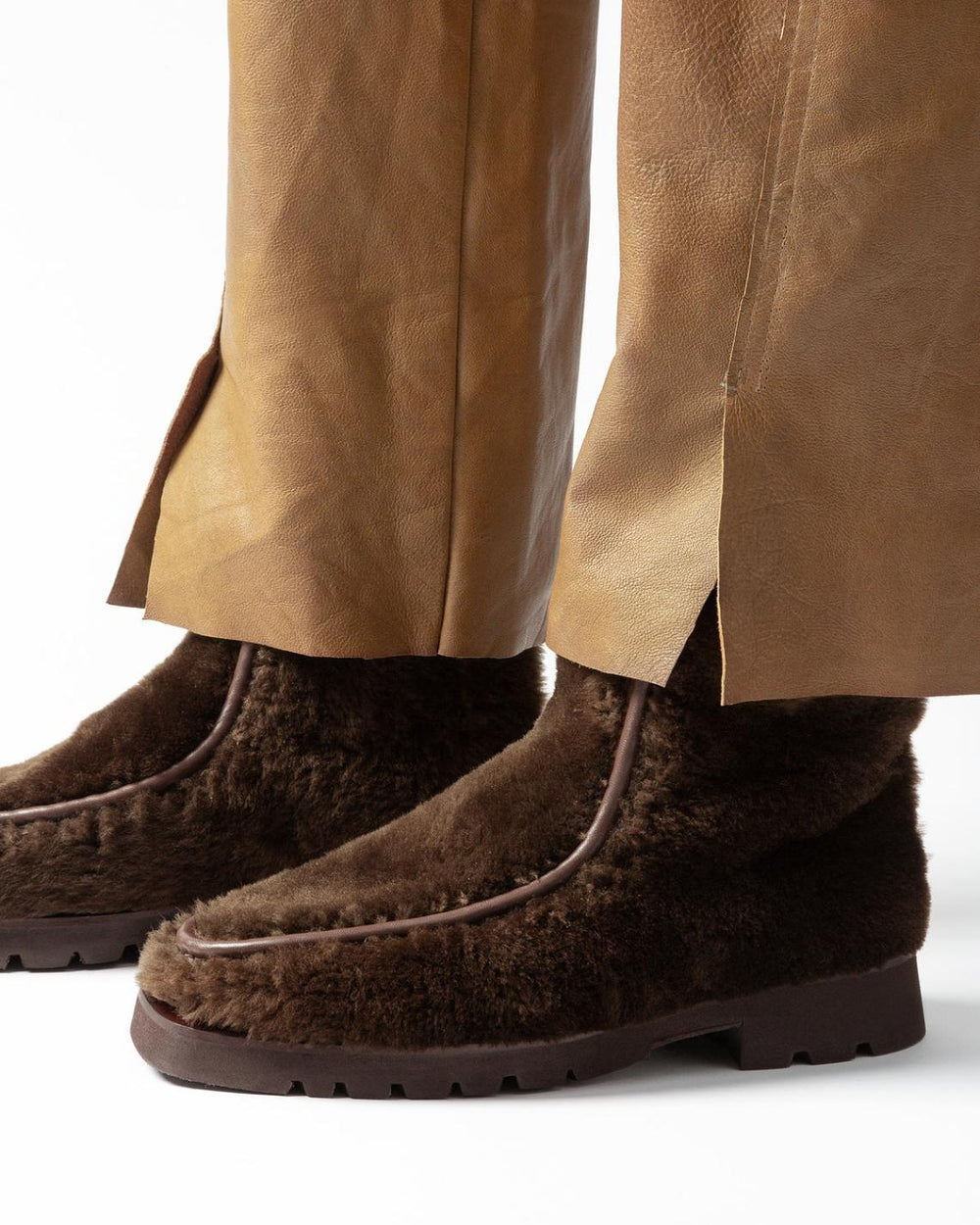 Hereu Boots | ARMENTA LOW ZIPPED - Shearling Ankle Boot Loafer - Women