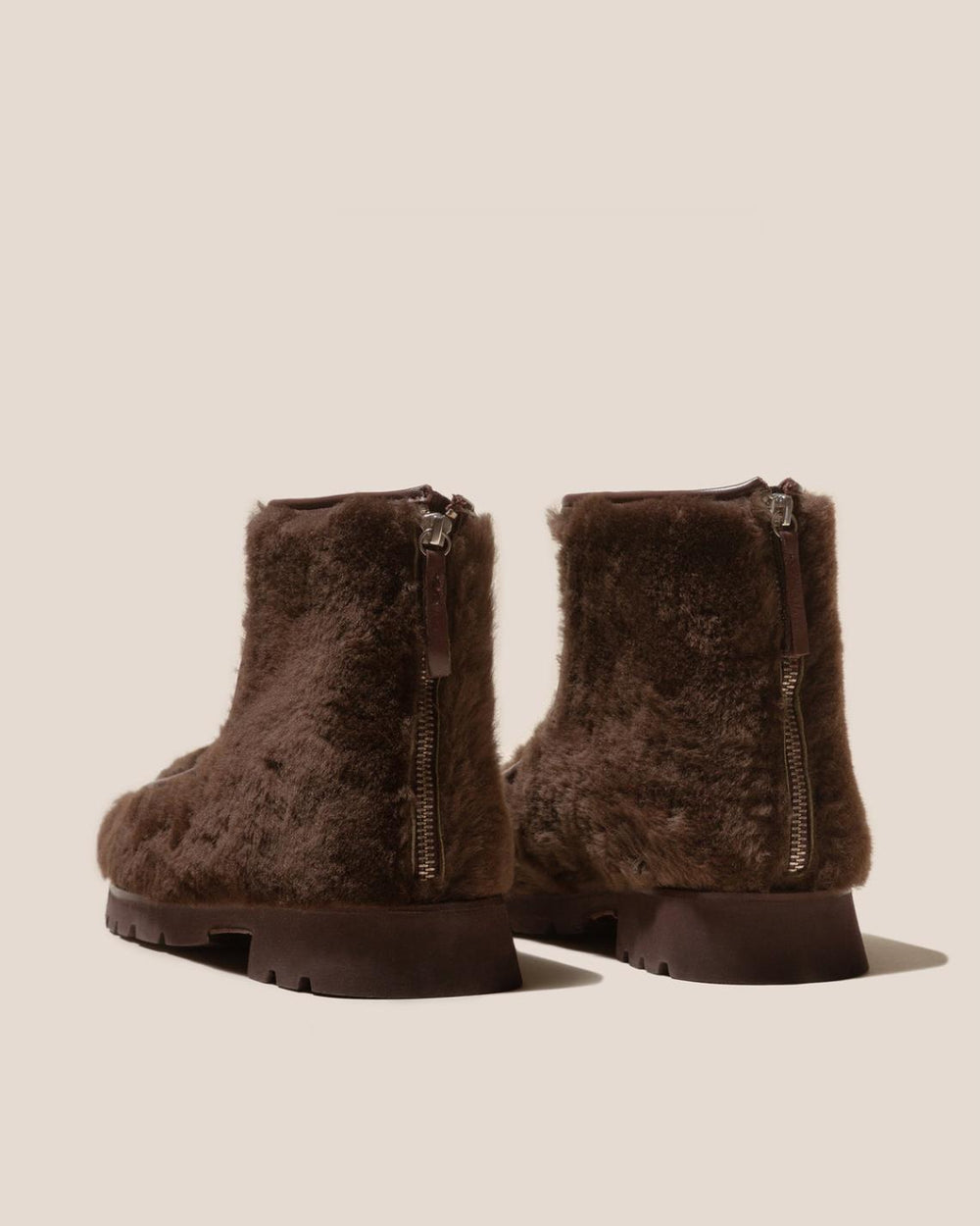 Hereu Boots | ARMENTA LOW ZIPPED - Shearling Ankle Boot Loafer - Women