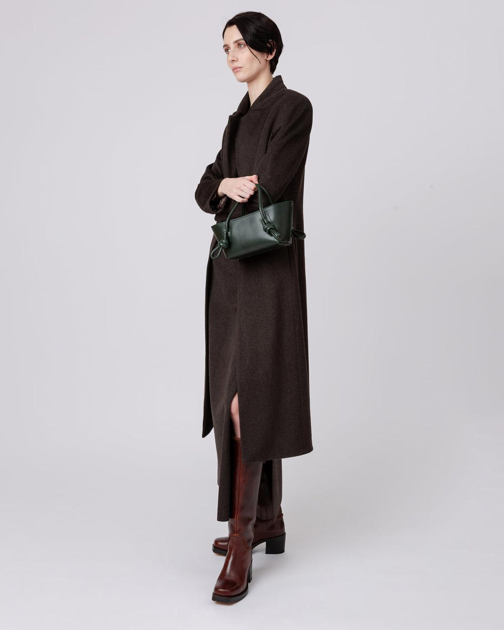 Hereu Boots | CALOBRA - Heeled Square-Toe Braided Detail Knee-High Boot - Women