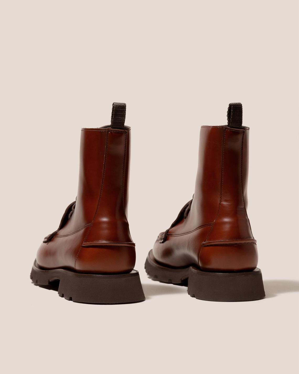 Hereu Boots | CORDO - Tread Sole Lace-Up Loafer Boot - Men