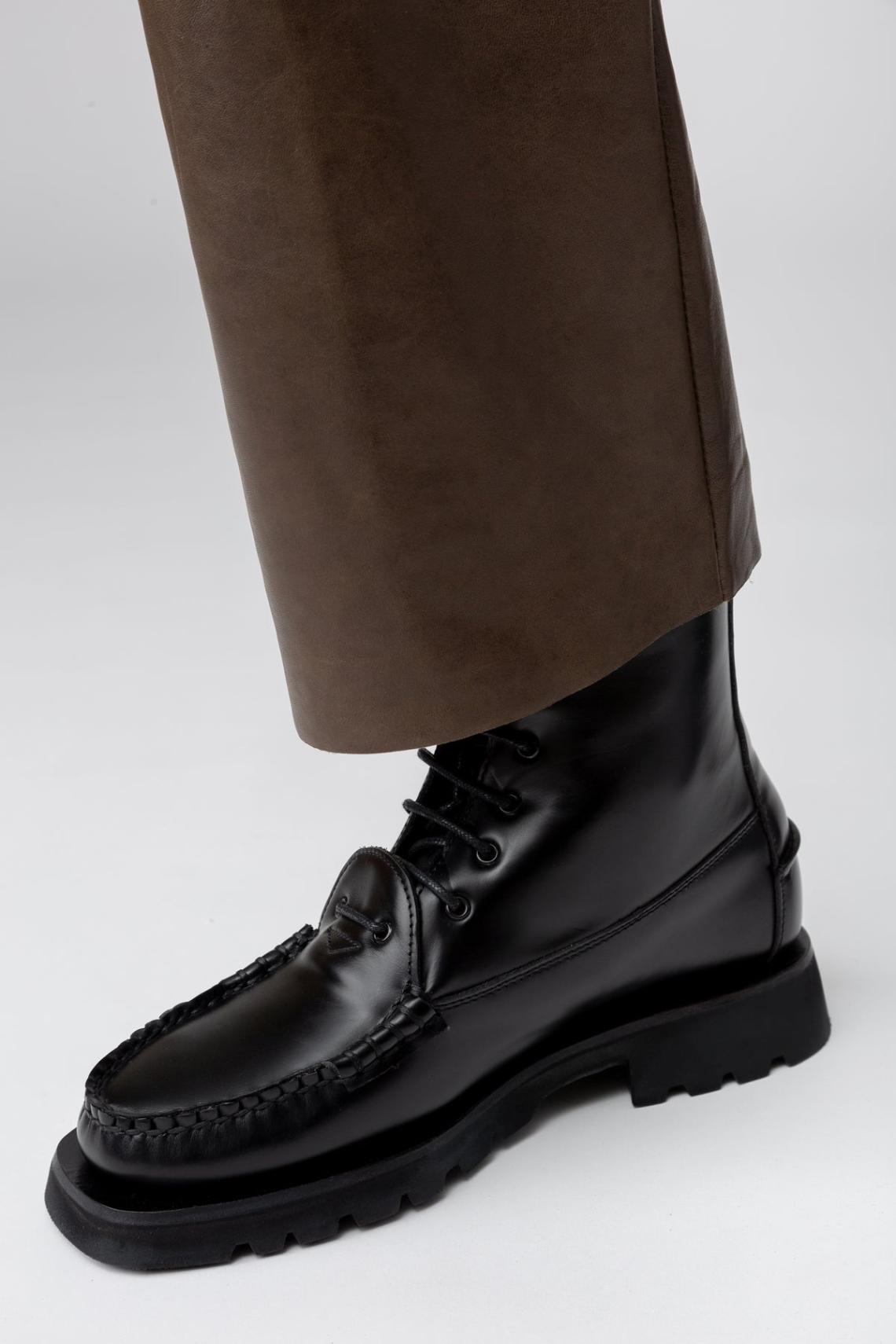 Hereu Boots | CORDO - Tread Sole Lace-Up Loafer Boot - Men