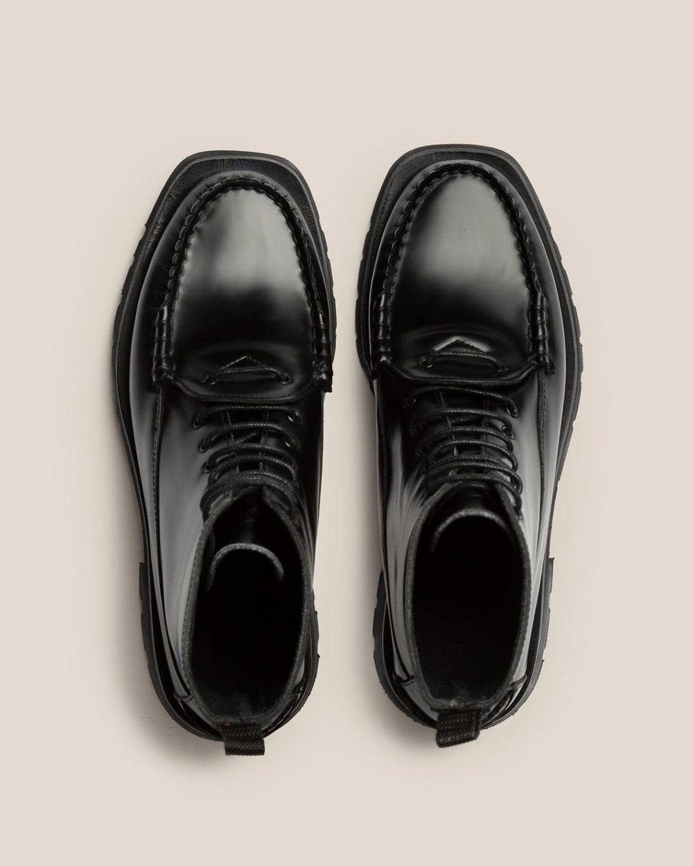 Hereu Boots | CORDO - Tread Sole Lace-Up Loafer Boot - Women