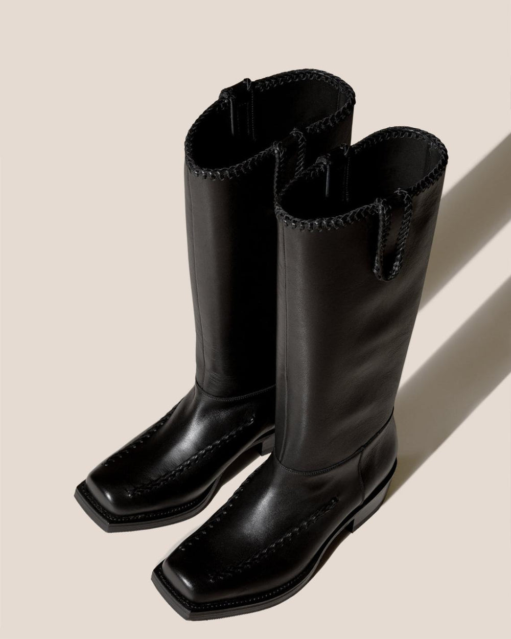 Hereu Boots | GALILEA - Square-Toe Braided Detail Boot - Women