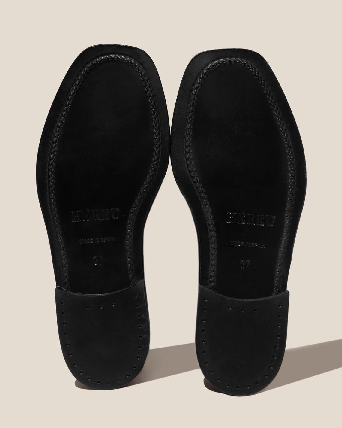 Hereu Boots | PRIEGO SQUARED BOOT GRAINY - Lace Up Loafer - Women