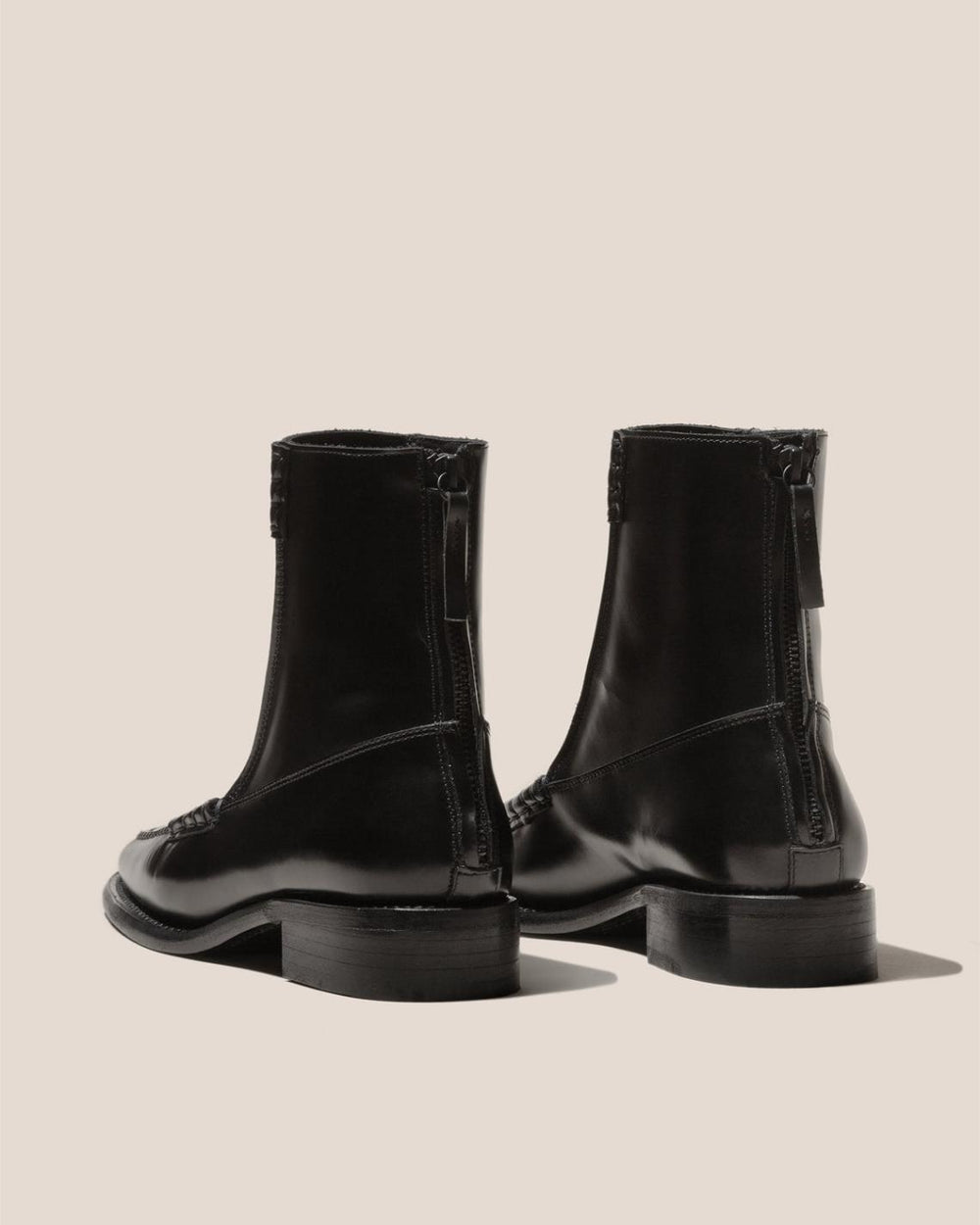 Hereu Boots | QUADRA - Square-Toe Back Zip Boot - Men